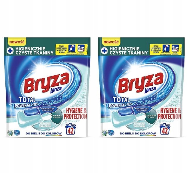 Pracie kapsuly a tablety - Bryza Hygiena Kapsules na umývanie bielej farby 84ks