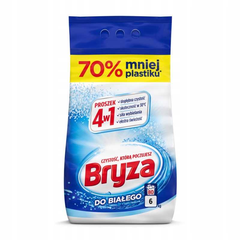 Prací prášok - Bryza Lanza - umývanie prášku biele oblečenie, 6kg