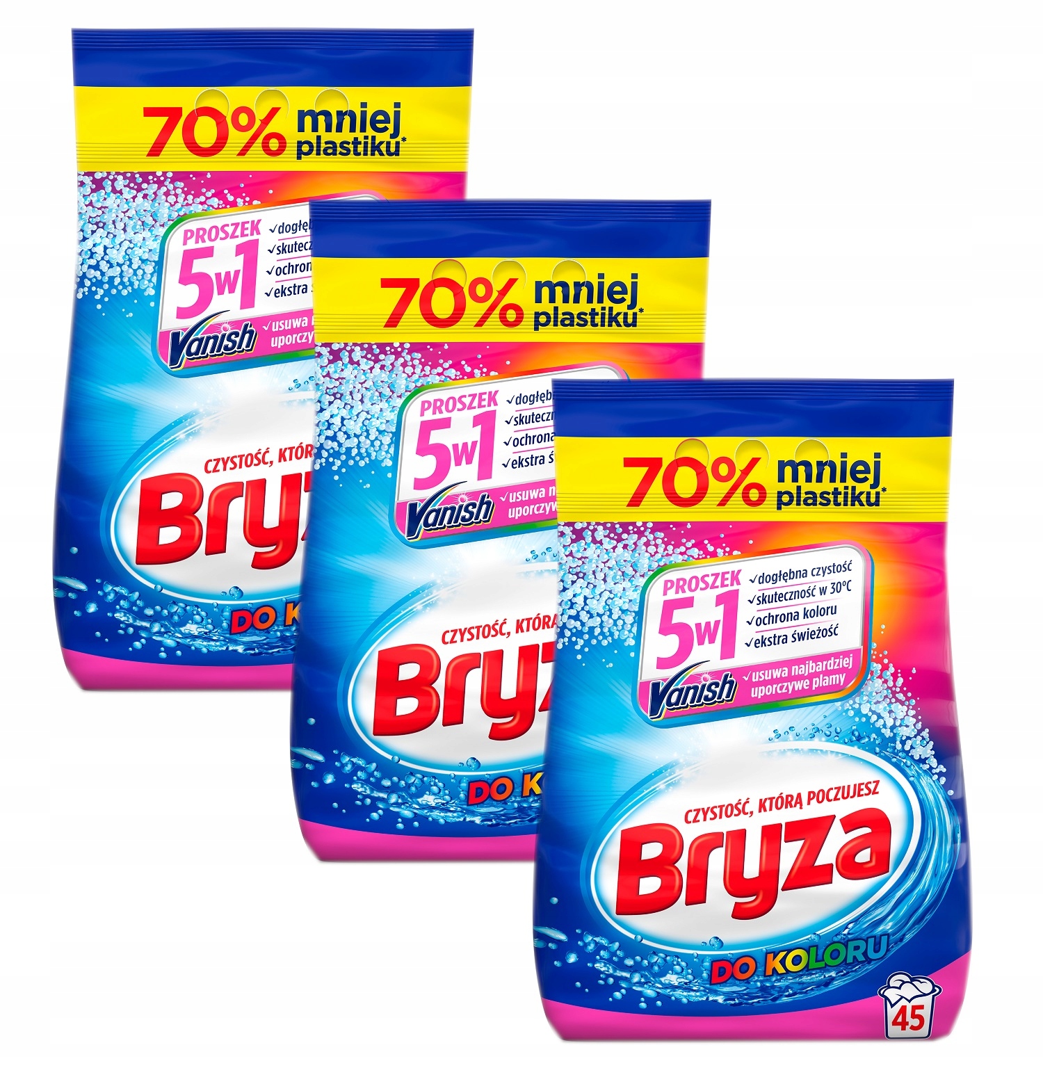 Prací prášok - Bryza Powder + Manish 10kg / 135PR Farba 2IN1
