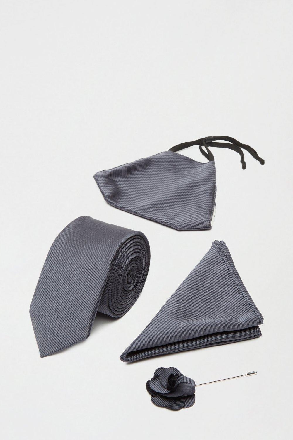Úzka kravata Burton Grey Polyester