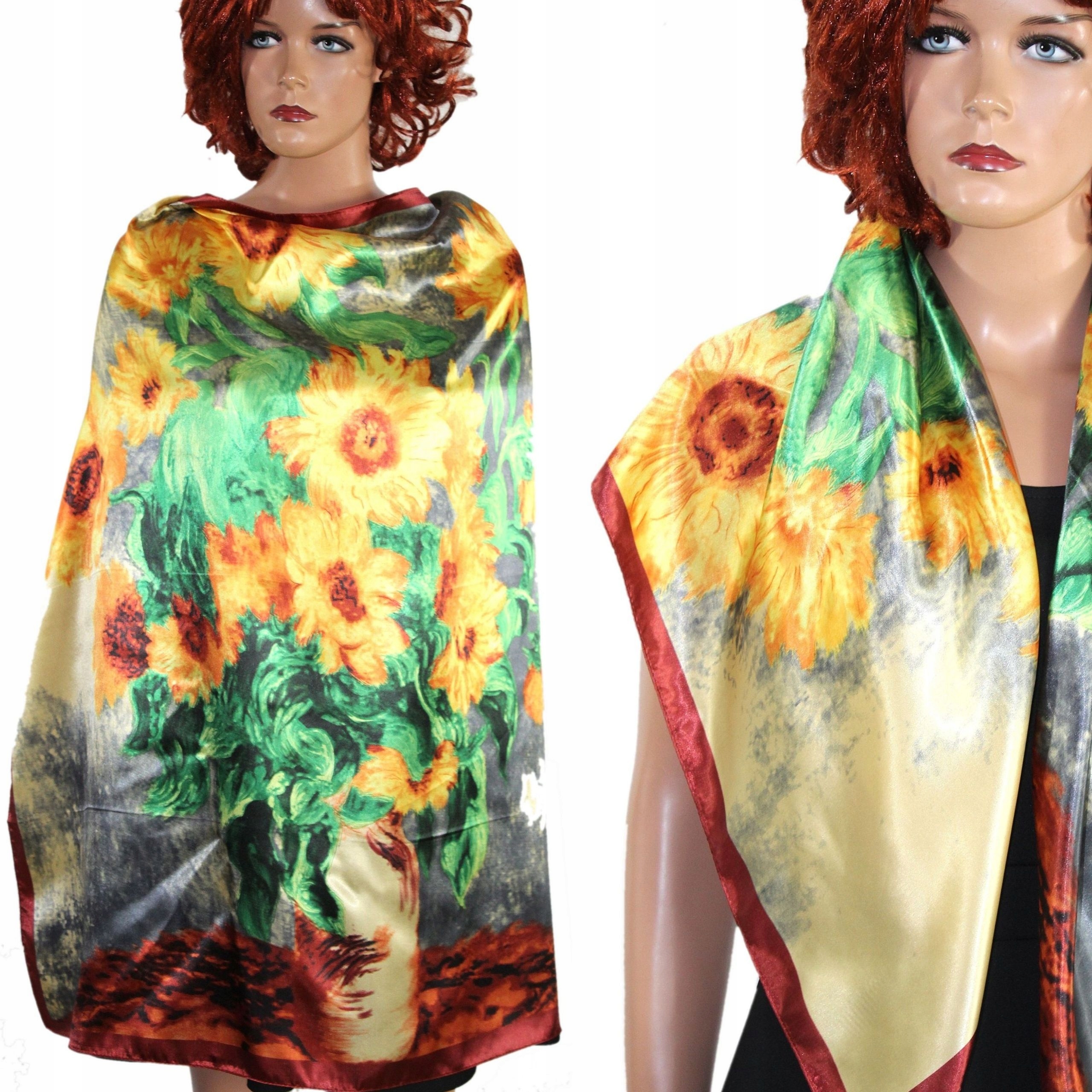 Šatka - Stylander's Scarf hnedá, červená, oranžová, šedá, viacnásobná, zelená, žltá