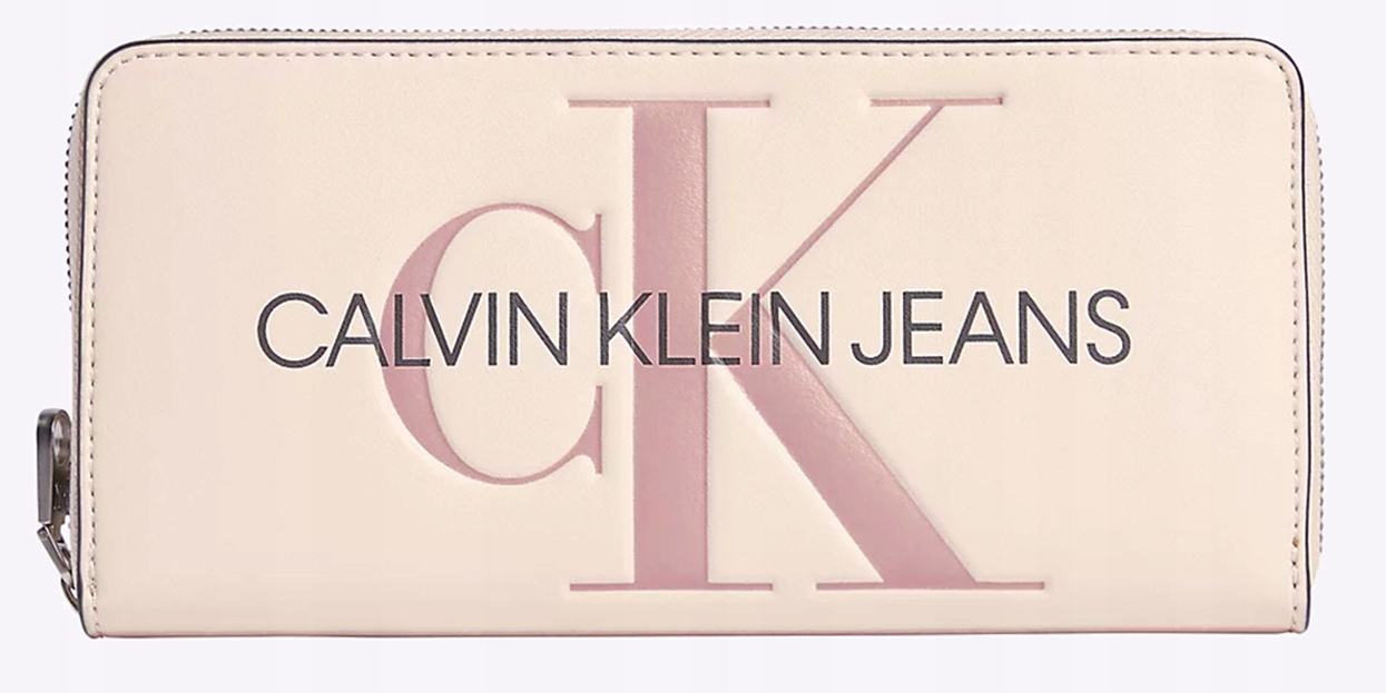 Peňaženka - Calvin Klein Jeans Peňaženka Ekologická koža Čierne tvarované