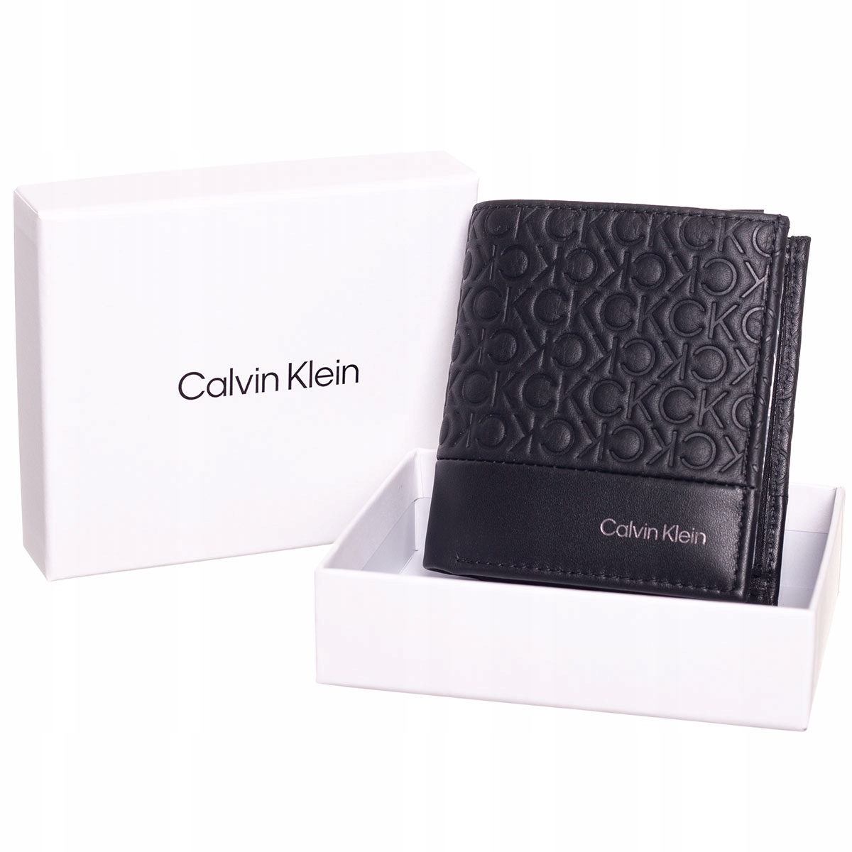 Peňaženka - Calvin Klein Peňaženka Prírodná koža čierna pánska výrobok