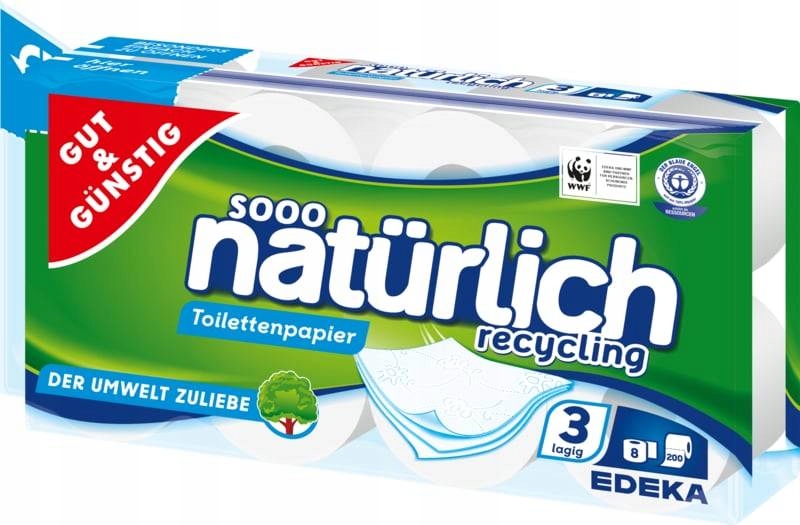 Chémia z Nemecka G&G toaletný papier 3 vrstvy