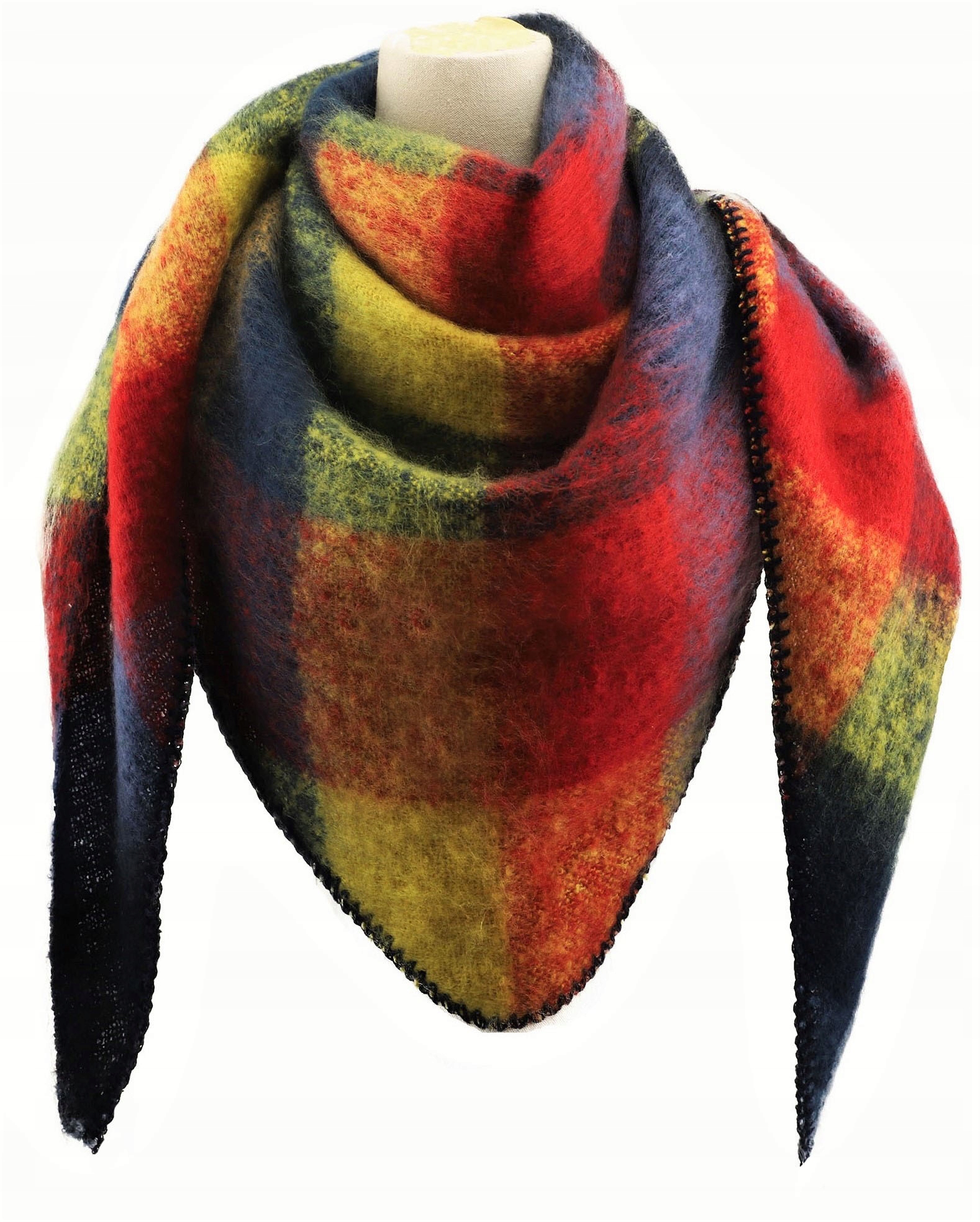 Šatka - Demur Shust Viscope Black, Red, Navy, Blue, Orange, Multi -Color, Green, Yellow