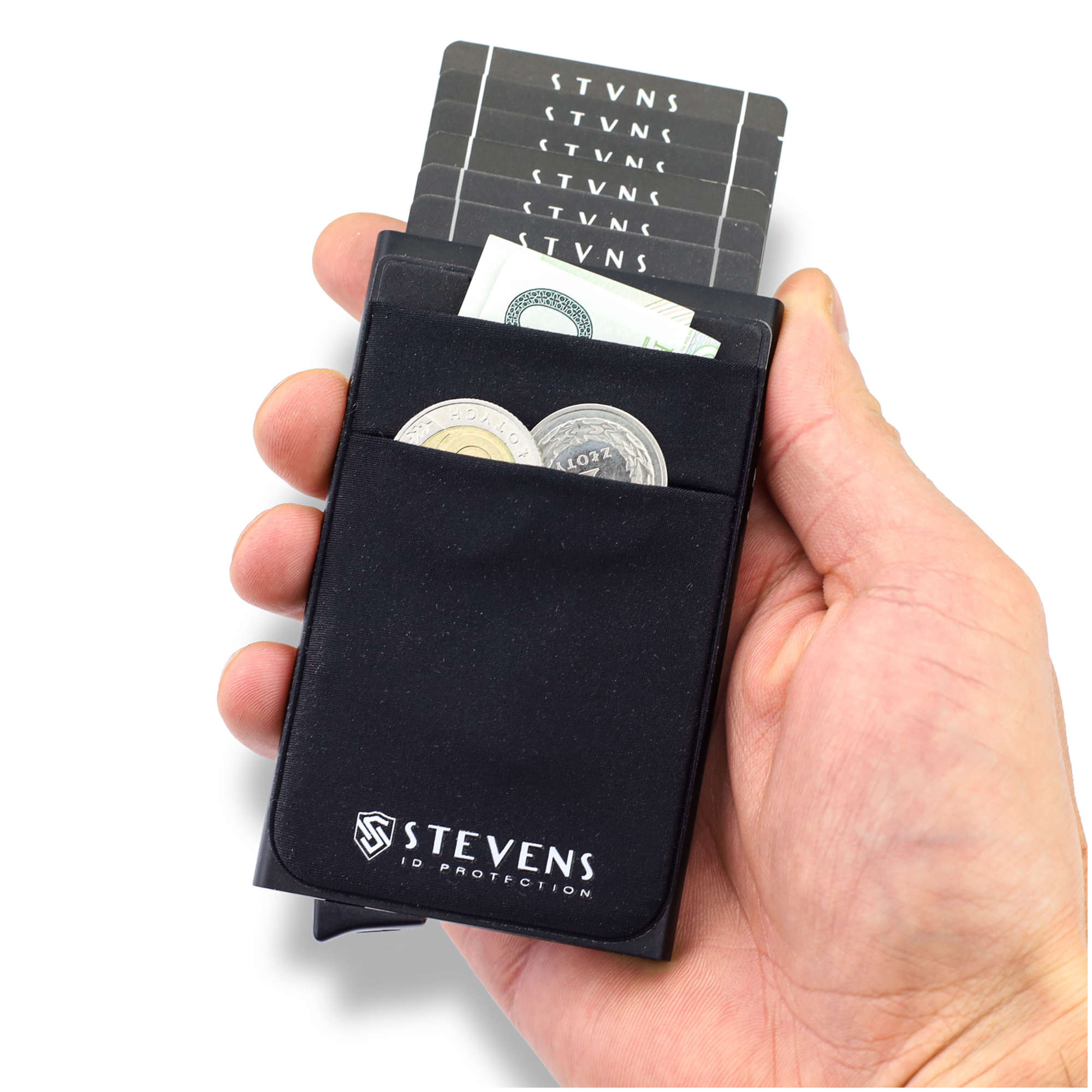 Peňaženka - Stevens Wallet Prírodná koža čierna fn -pnk - Unisex Product