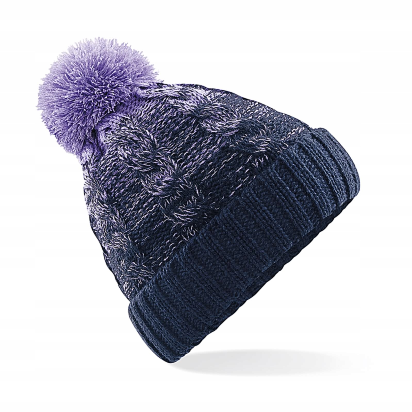 Ombre Beanie Lavender/French Navy Winter Cap