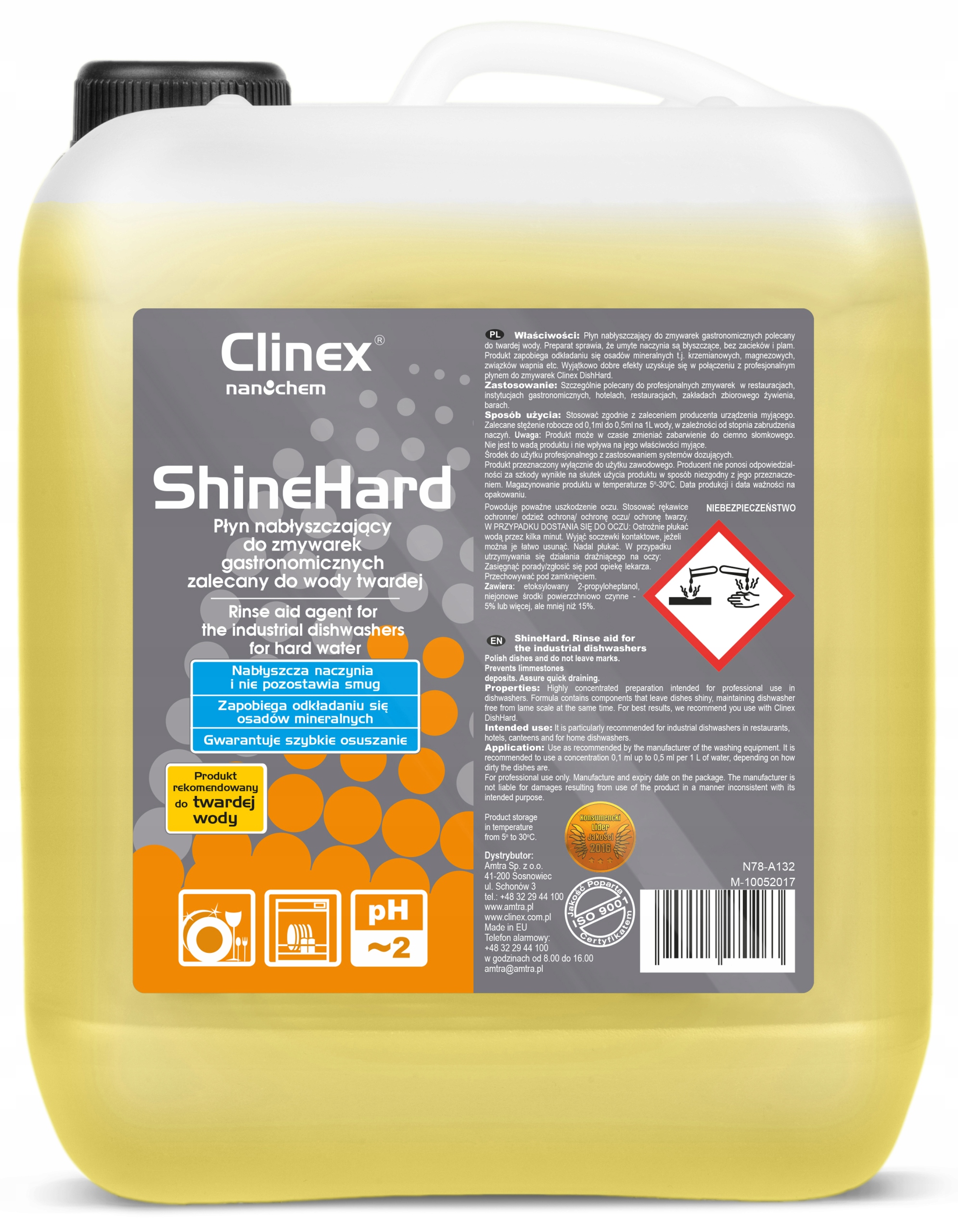 Clinex Shinehard - Rotary pre umývačky riadu - 10L