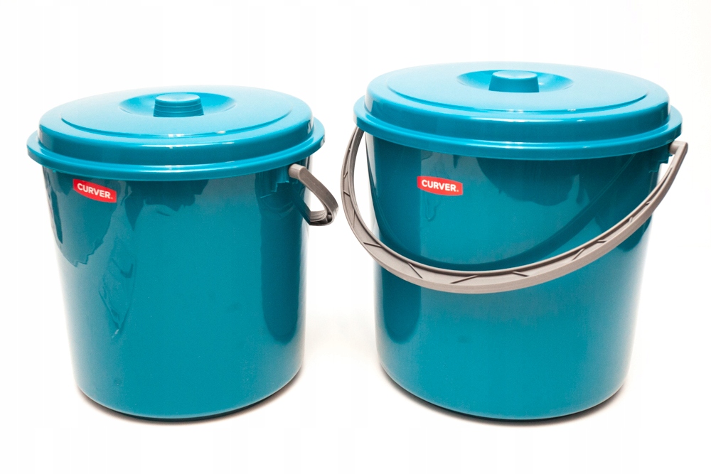 CURVER 2X MODRÉ PLASTOVÉ VEDRO 16L + 12L