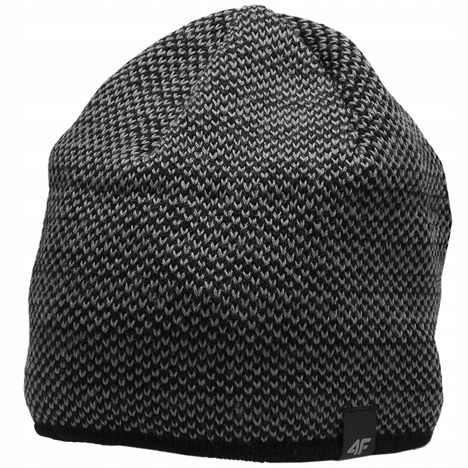Zimná čiapka Beanie 4f Navy Blue, Orange, Grey R.