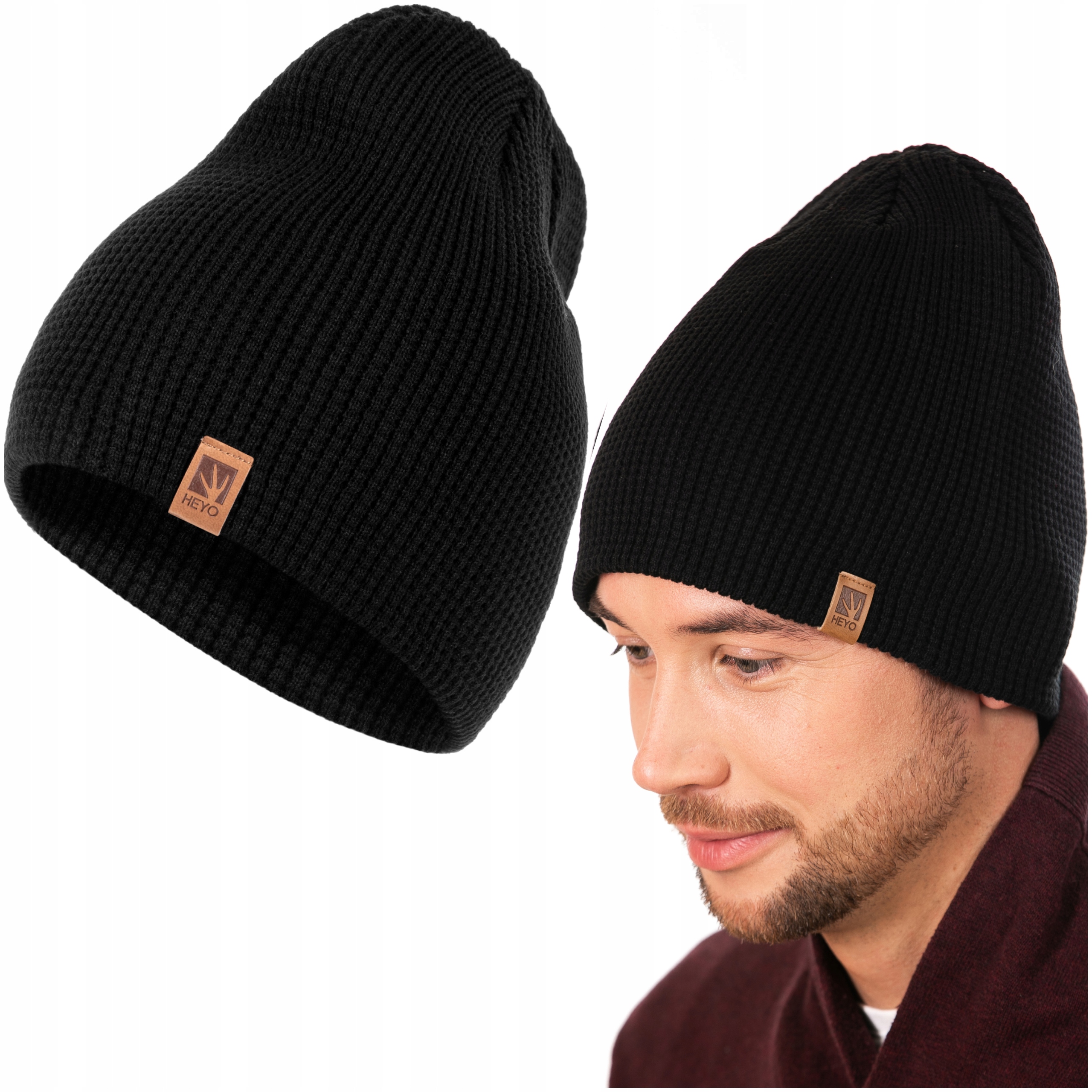 Zimný mužský klobúk dvojitá -Loyer Beanie