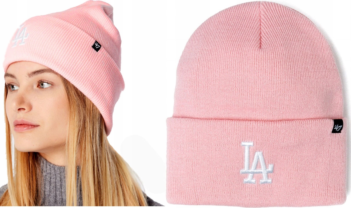 Zimná čiapka '47 Los Angeles Dodgers Nyj Pink