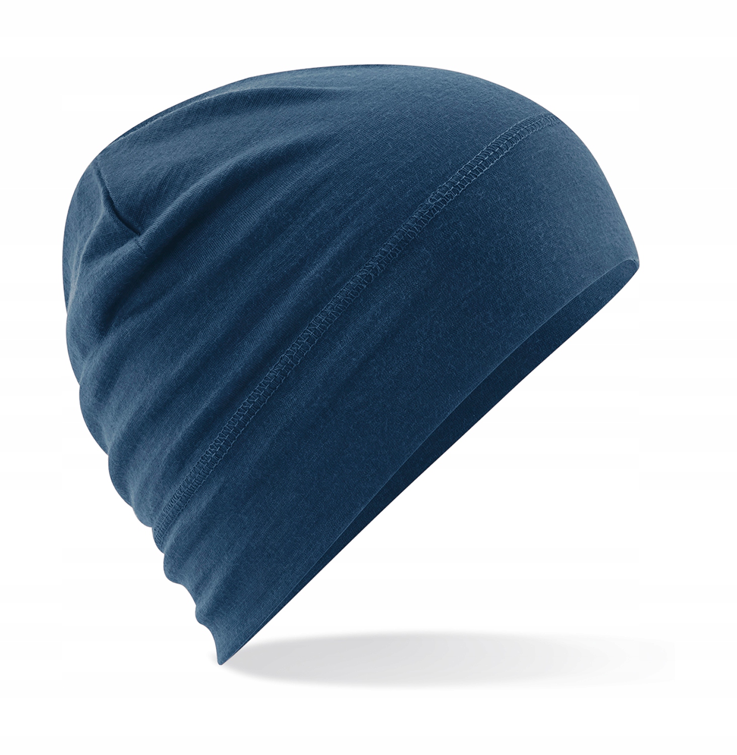 Merino beanie oceľová modrá čiapka