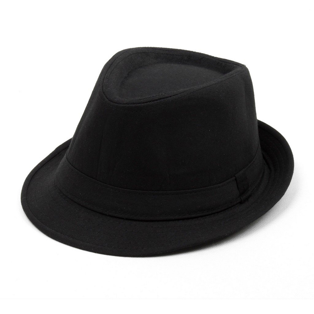 Čierny Trilby Hat 54
