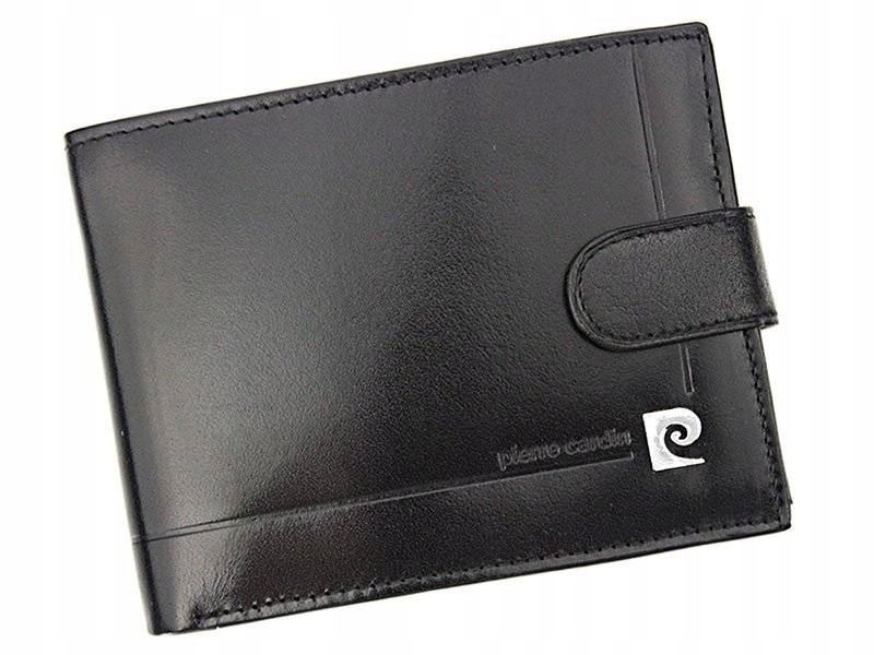 Peňaženka - Pierre cardin peňaženka Prírodná koža čierna pánska extrahovaná darčeková peňaženka RFID - Pánsky produkt