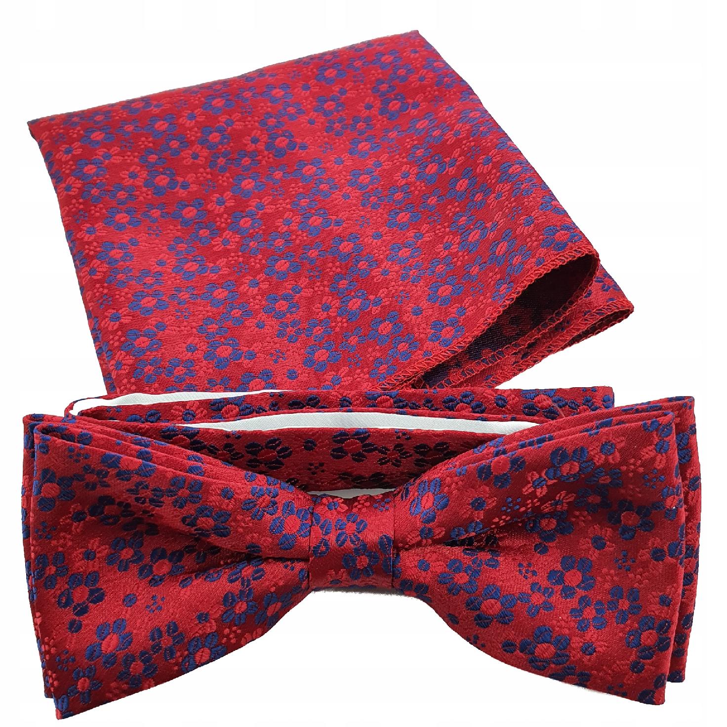 CGM Jacquard Bow kravata s bielym, hnedým, námorníckym modrým, modrým, šedým