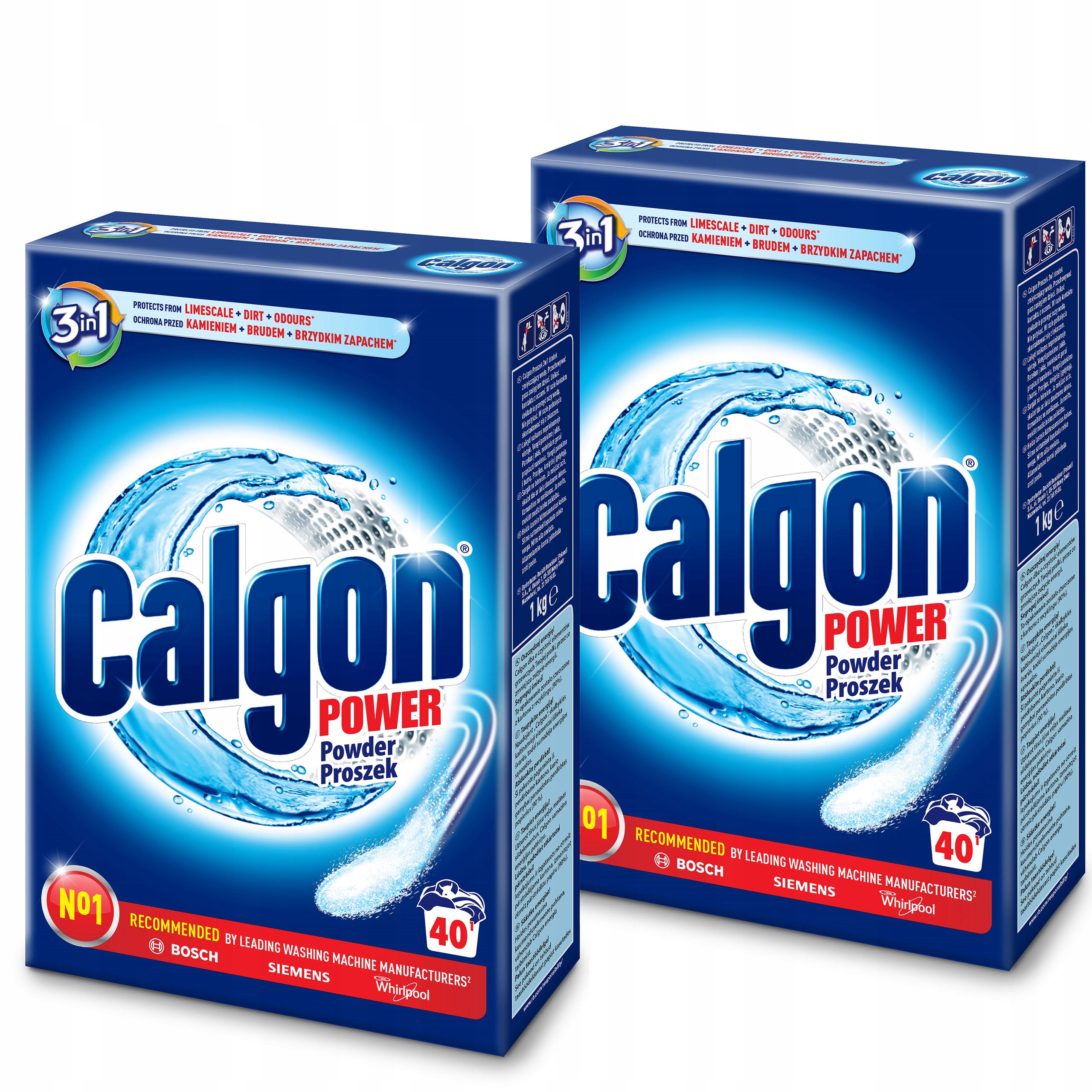 Prací prášok - Calgon Powder 3v1 Odvápňovač z práčky 2kg 80pr