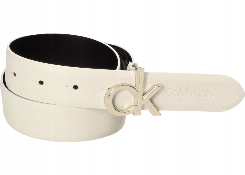 Opasok - Calvin Klein White Belt - ženský produkt