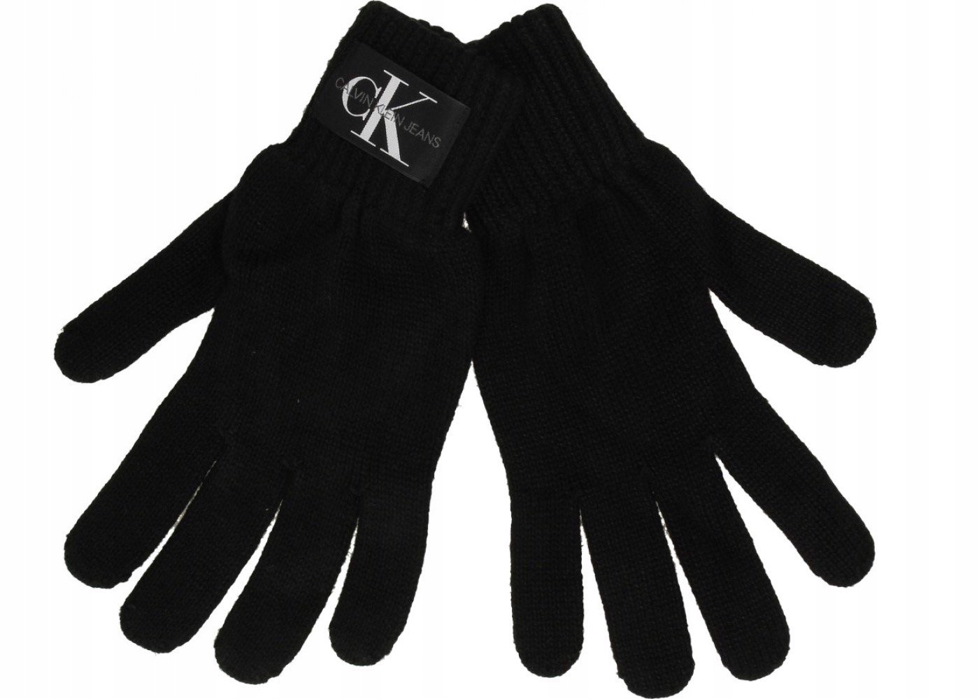 Rukavice - Päť -fantastické rukavice unisex Calvin Klein Cotton Black. Universal