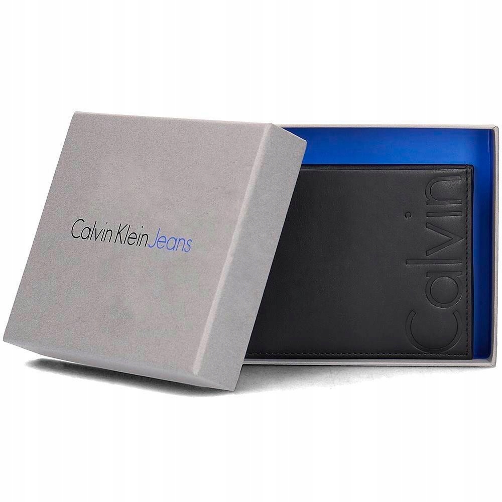 Peňaženka - Calvin Klein Peňaženka Prírodné zrno Kožené čierne vacchetta Contrast 5 K50K503746 001 - Pánsky produkt