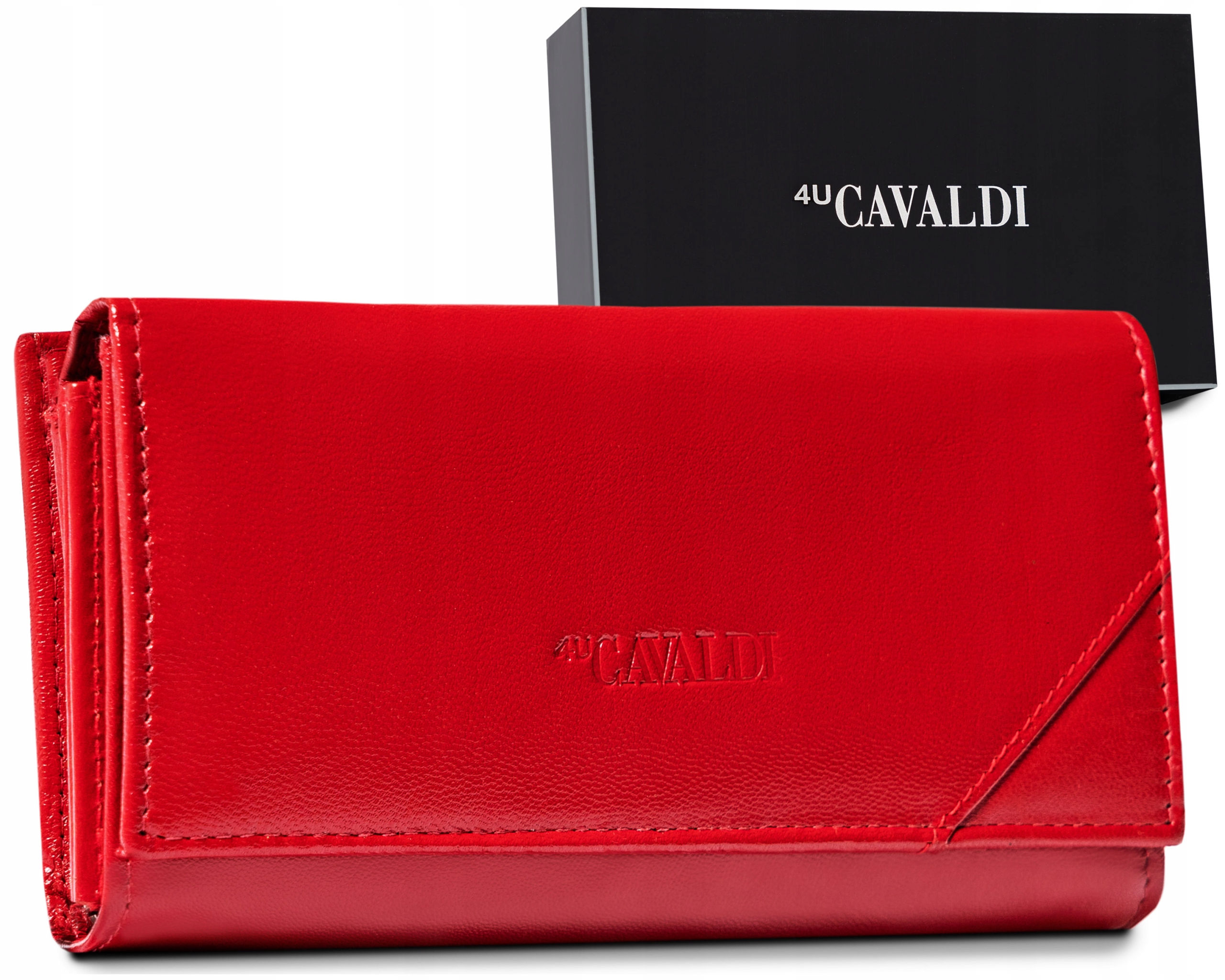 Peňaženka - 4U CaValdi Portfólio Prírodná koža Red RD-24-GCL-NL-8453 RE-Women's Product