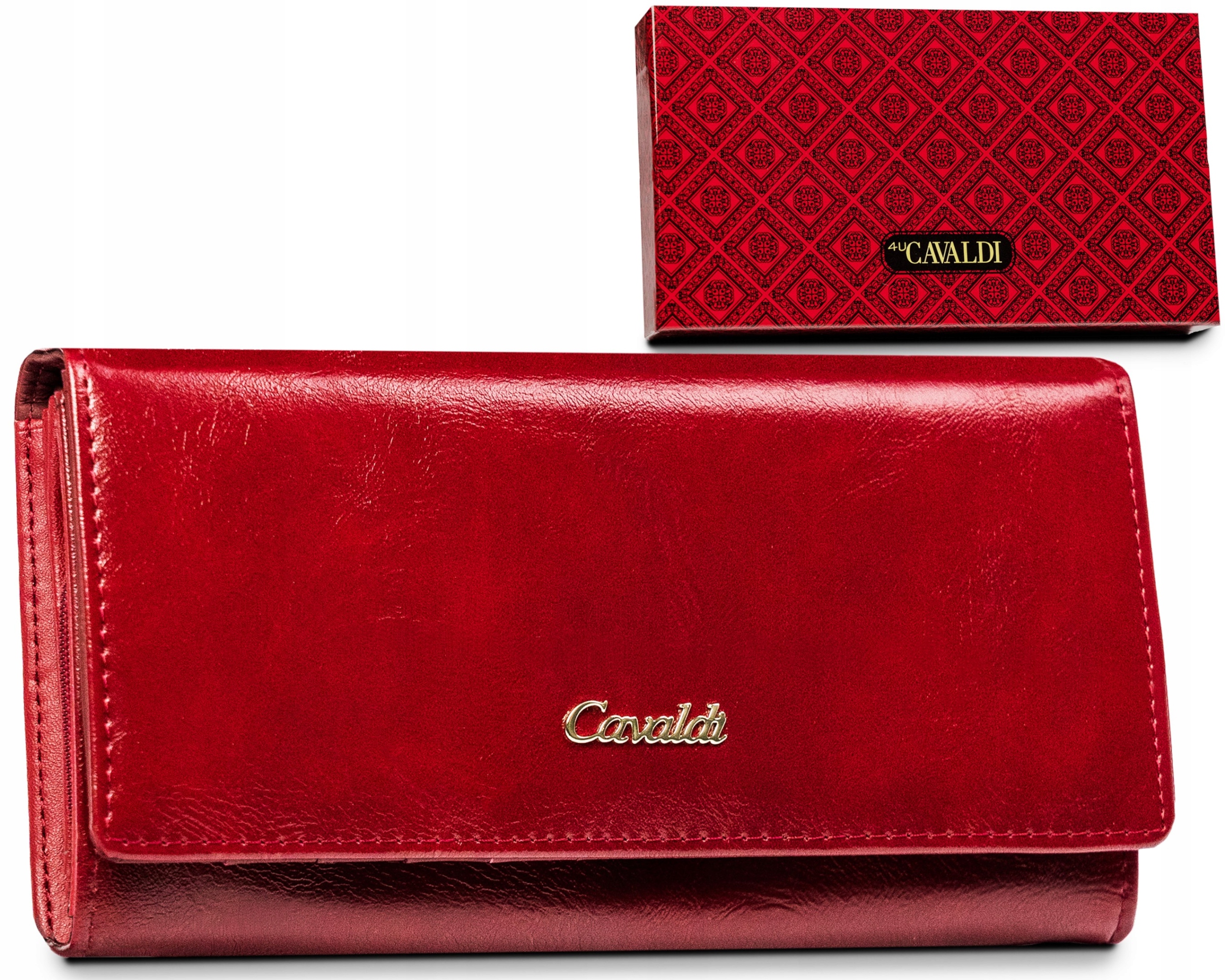 Peňaženka - Cavaldi Wallet Prírodná koža červená PX24-FO-20-6543 Produkt červenej ženy