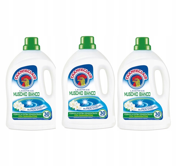 Prací gél - Chante Clair White Musk - Práčovňa Kvapalina 3 x 1.5L