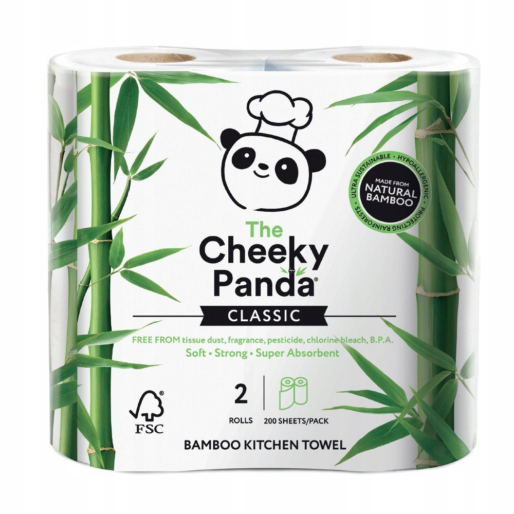 Cheeky panda, kuchynská utierka, 2 valčeky