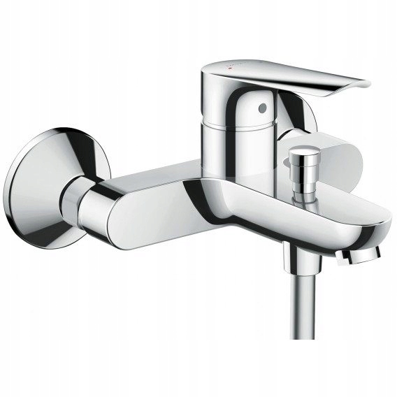 Chrómový logis e hansgrohe kúpeľný mixér