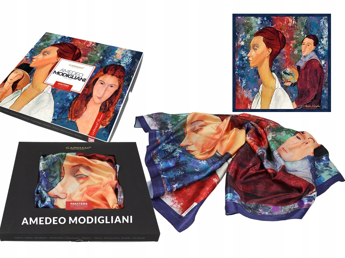 Šatka - Carusta Carmani Amedeo Modigliani 023-9042 viacfarebná