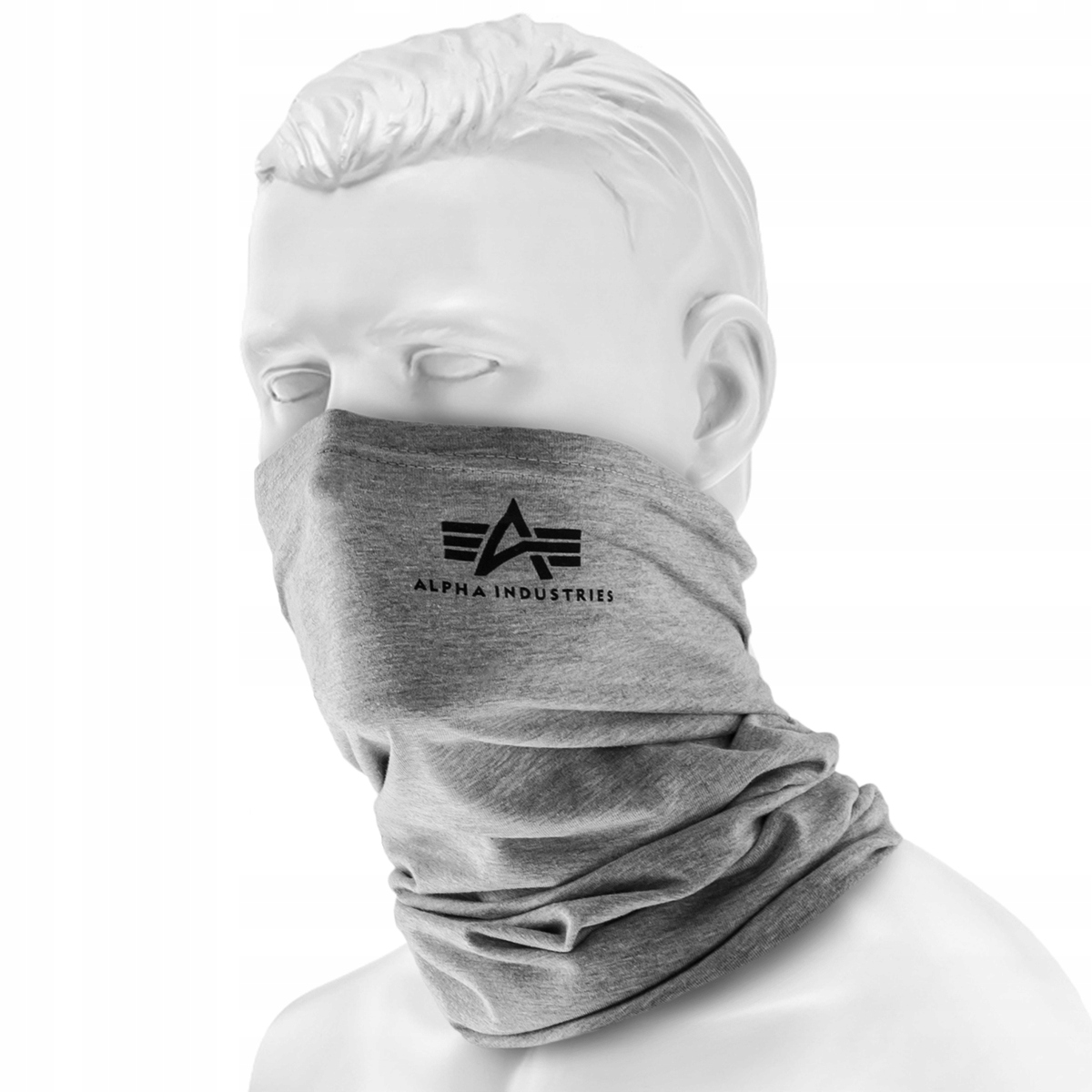 Šatka - Alpha Industries Gray, strieborný komín