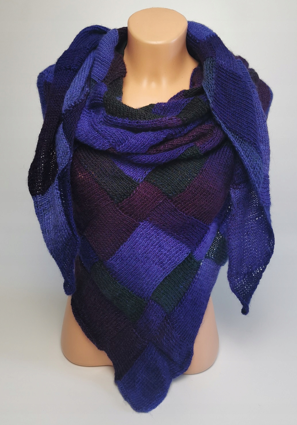 Šatka - Handmande Scarf Autumn-Winter-Winter Fifed Dúhová viacfarebná bavlna