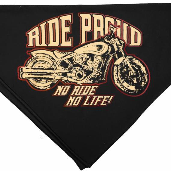 Šatka - Choppers Division jazdiť hrdá čierna bavlna