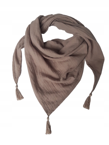 Šatka - Šatka od Lucy Shaver Cotton Triangle Black