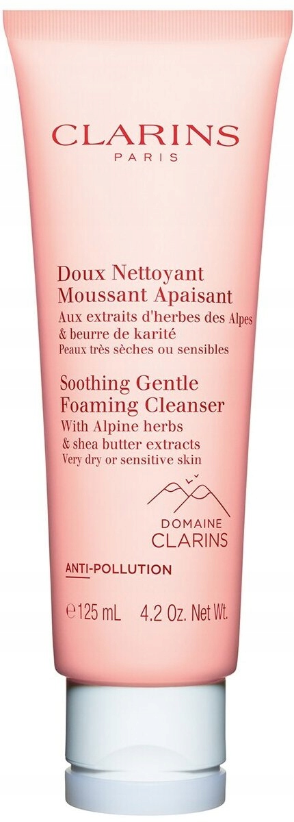 Clarins upokojujúci jemný penivý čistiaci prostriedok 125 ml