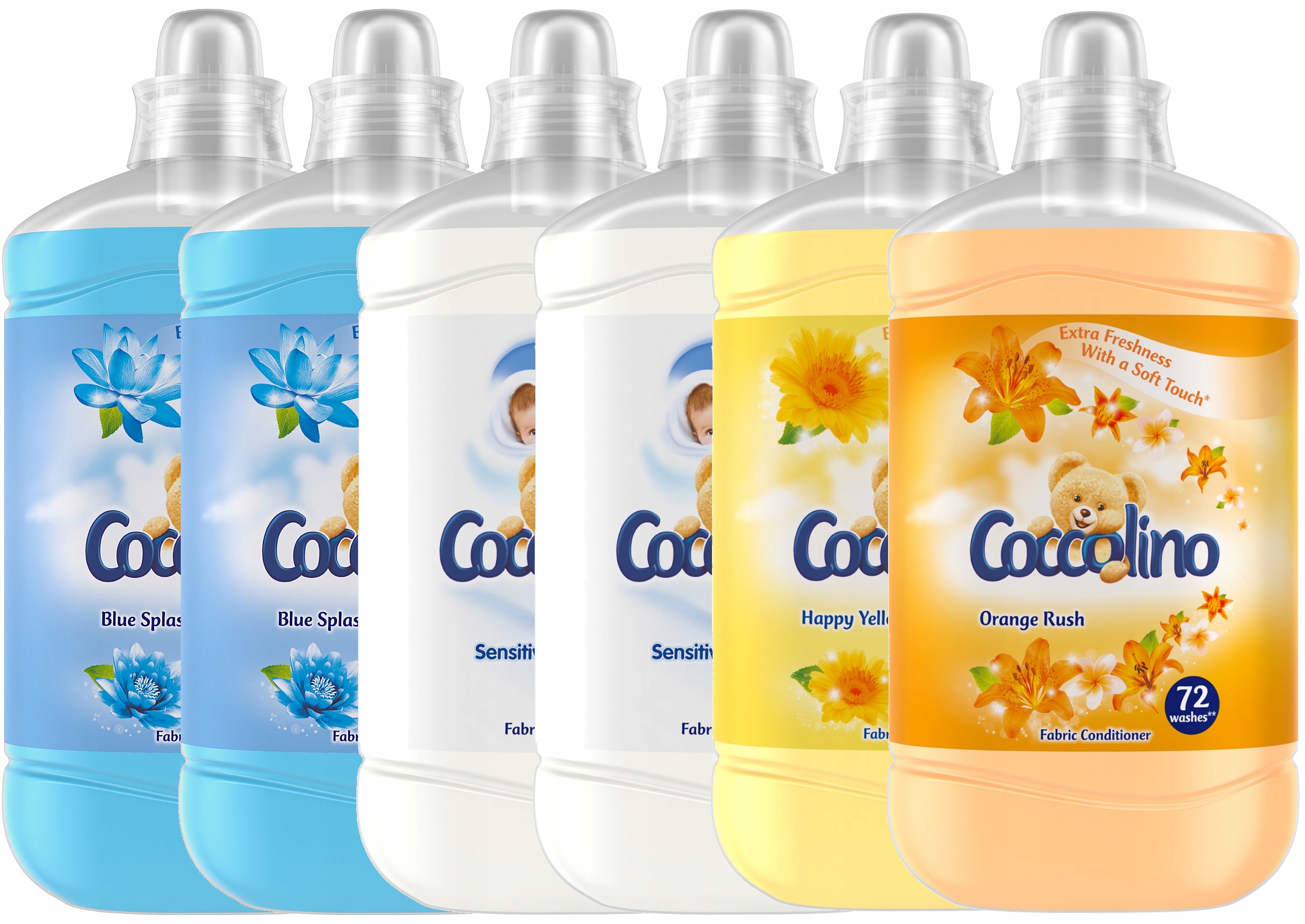 Aviváž - Coccolino Blue Splash Rinse Fluid 432PR 6 x 1.8L