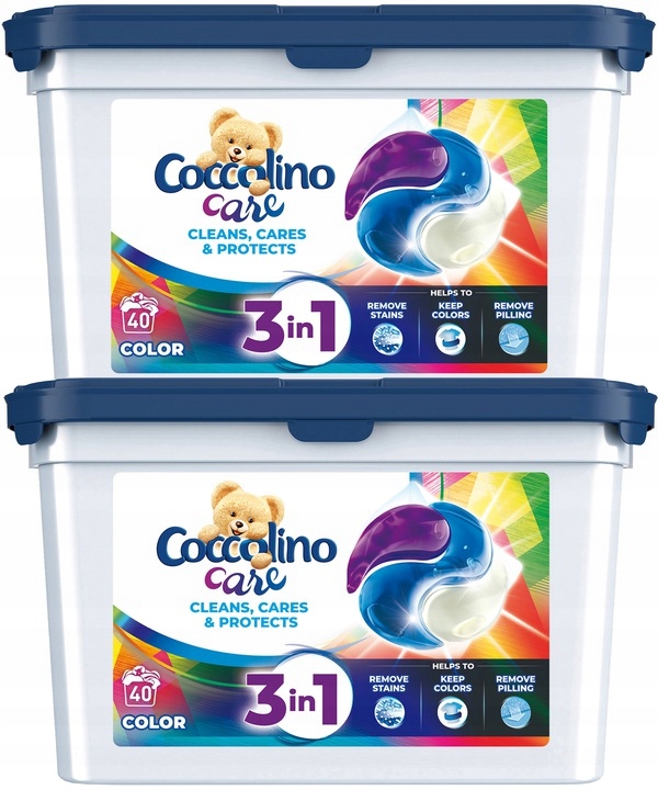 Pracie kapsuly a tablety - COCCOLINO CARE COLOR KAPITY NA UMIEVANIE 80 ks.
