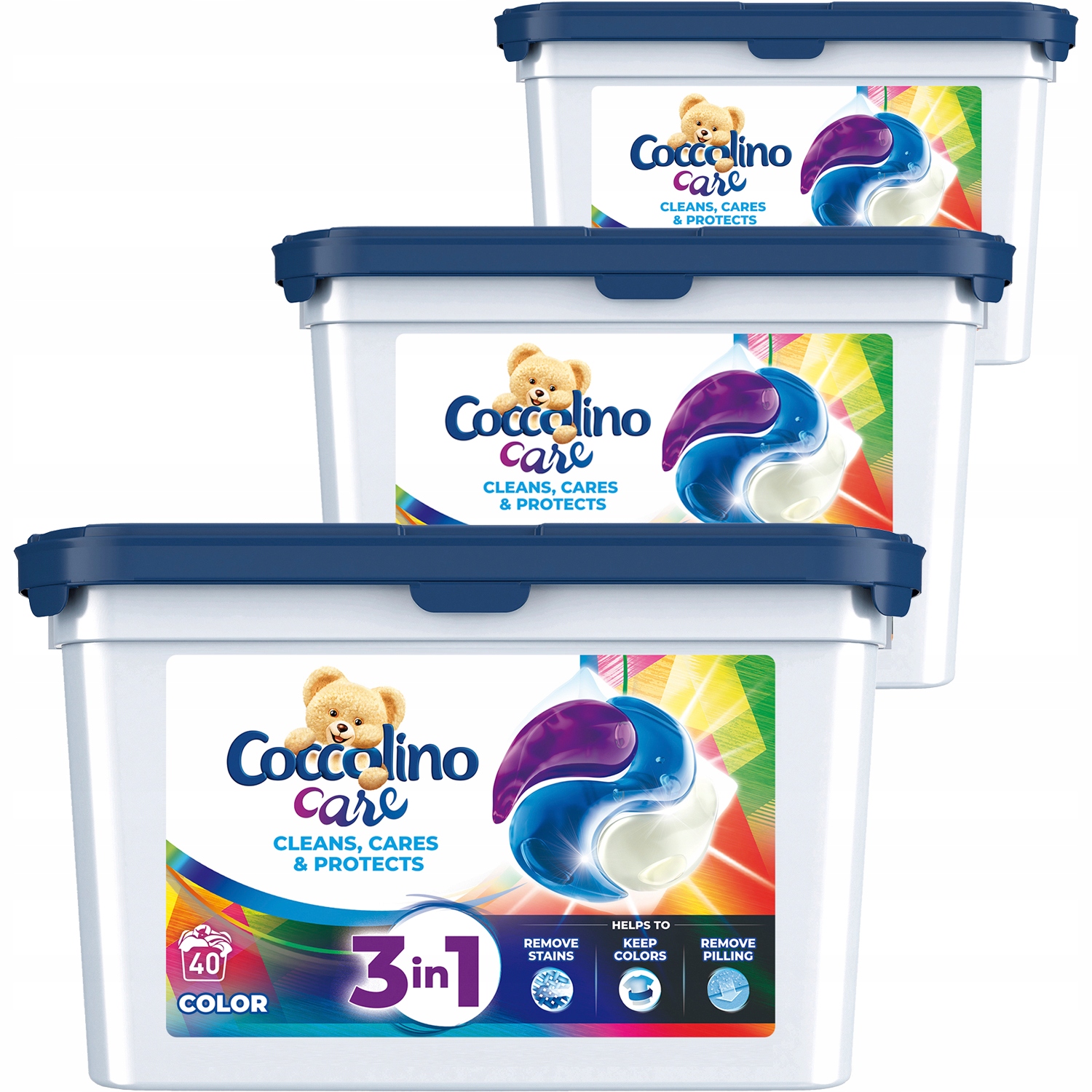 Pracie kapsuly a tablety - Coccolino Care Kapsules na pranie 120SZ 3xXL