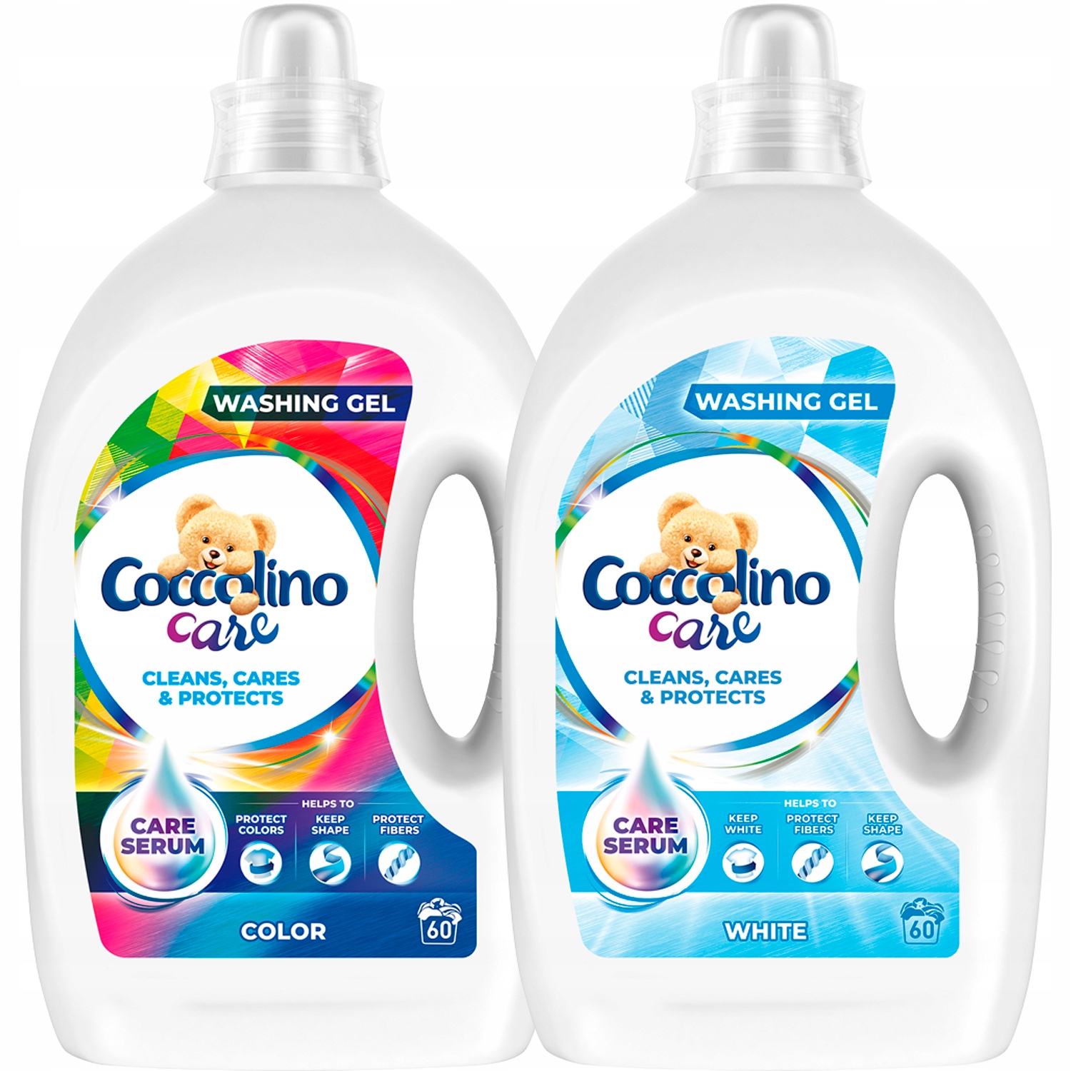 Prací gél - Coccolino Starostlivosť o umývanie gél Mix 2x 2,4l 120 PR XL