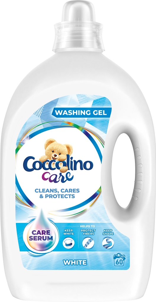 Prací gél - COCCOLINO STAROSTLIVOSŤ PRÍPRAVA GEL Biela 2,4L 60 Umyte