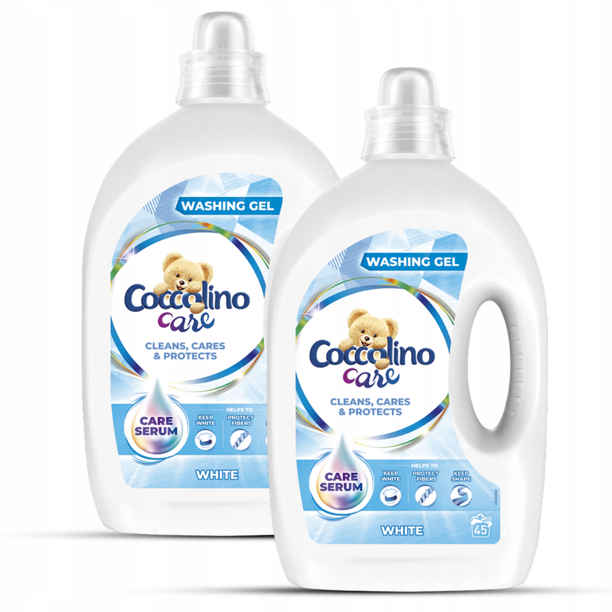 Prací gél - COCCOLINO STAROSTLIVOSŤ PROSTREDNÍCTVOU Biela 2x1,8l 90 WASCE