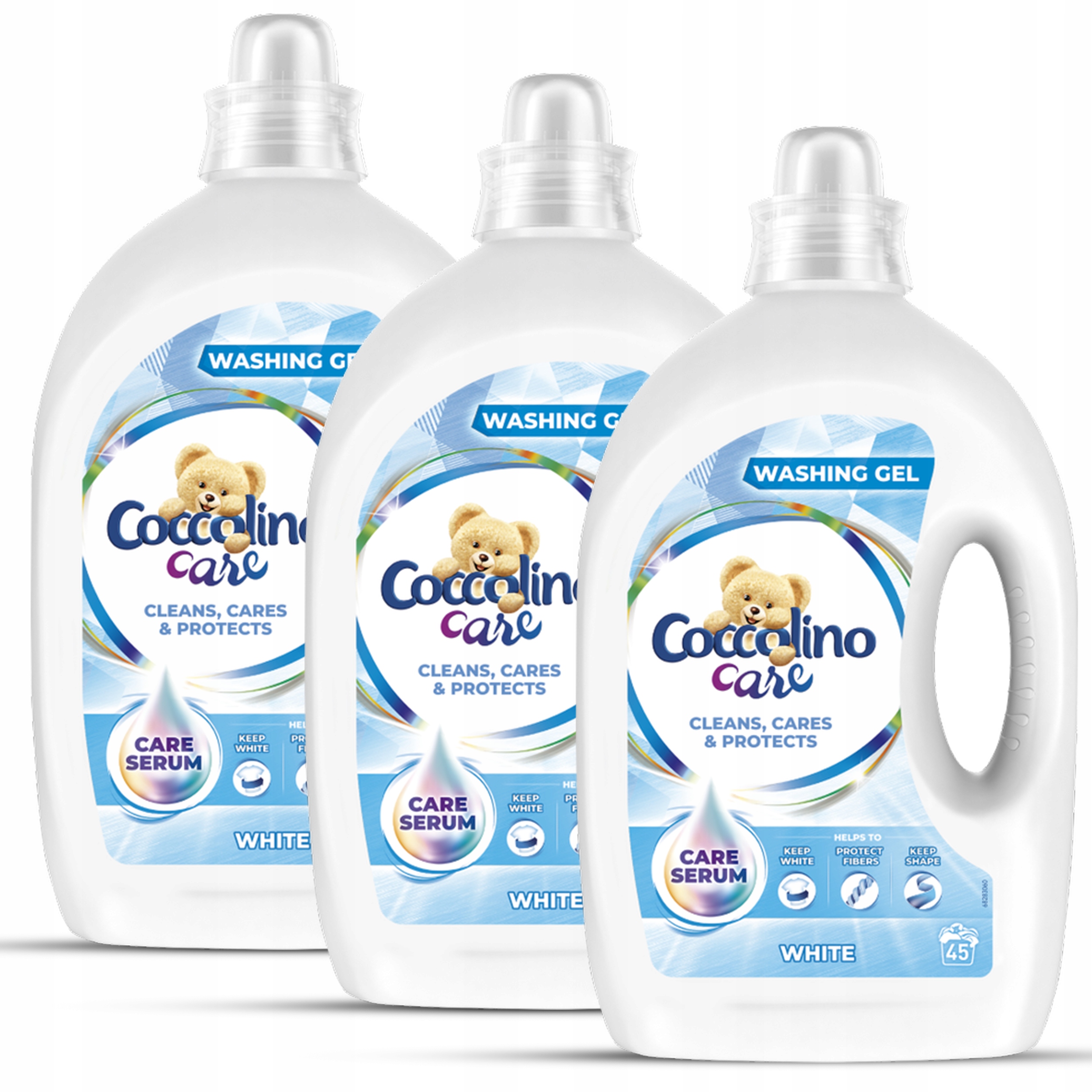 Prací gél - Prací gél Coccolino Care White 3x1,8L 135 praní
