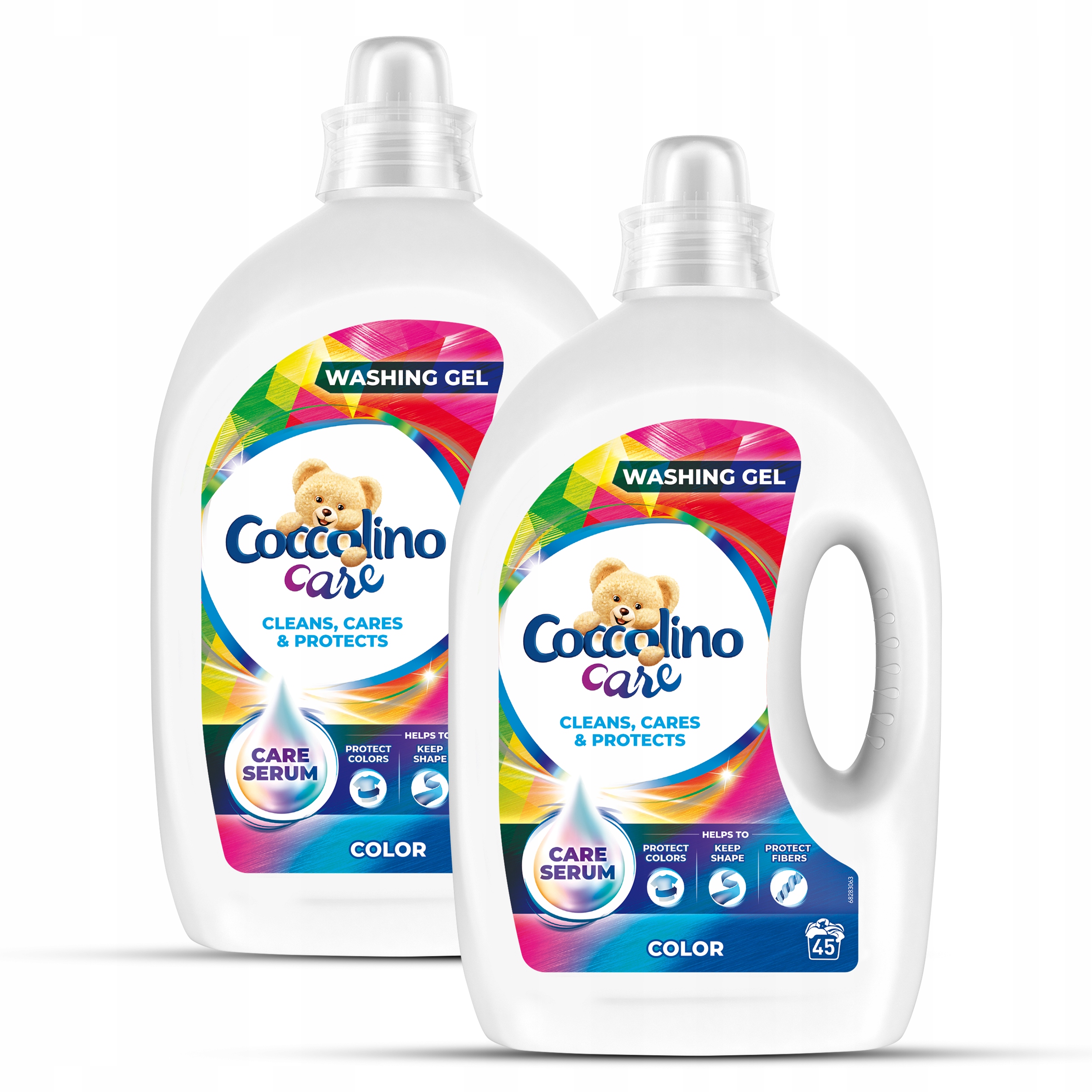 Prací gél - Coccolino Starostlivosť Práčovňa Farba 2x1,8l 90 WASCE