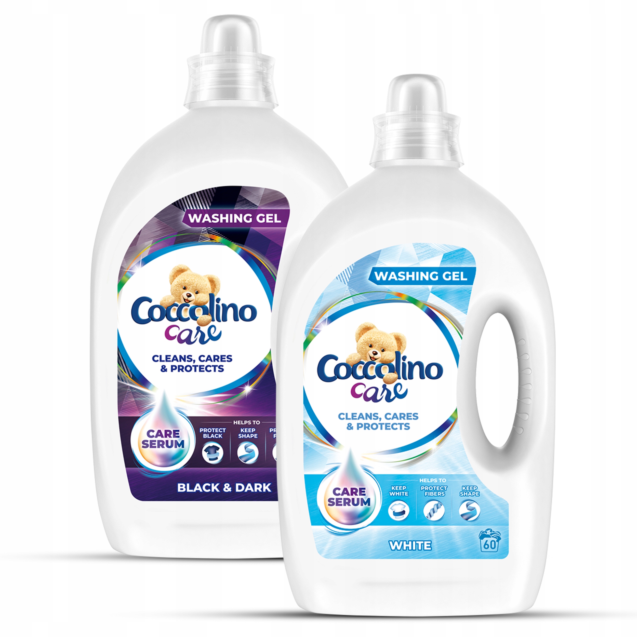 Prací gél - COCCOLINO STAROSTLIVOSŤ PRÍPRAVA GEL BLACKU + BIELO 2X2,4L 120P