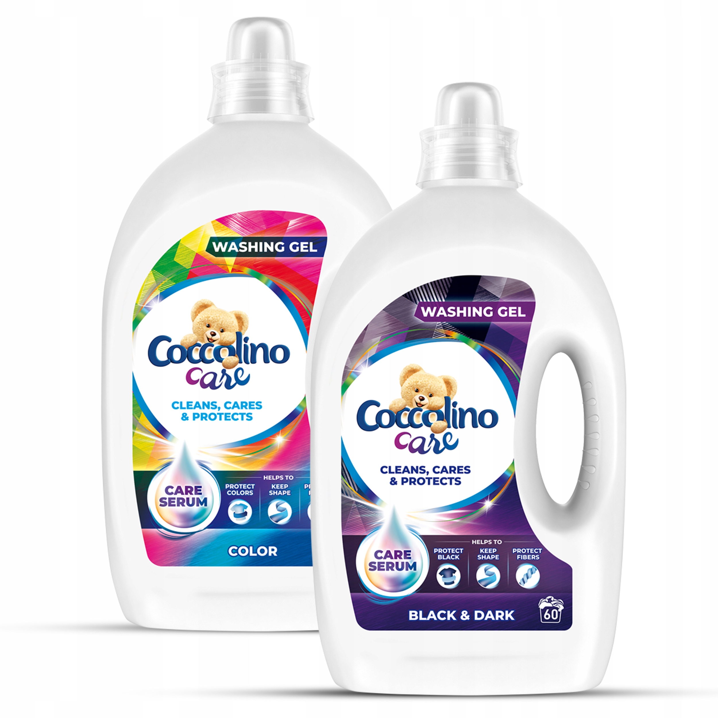 Prací gél - Coccolino Starostlivosť o umývanie gél + čierna 2x2,4l 120p