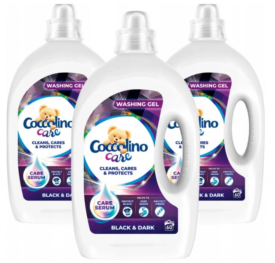 Prací gél - Coccolino Care Black prací gél 3 x 2,4L čierny