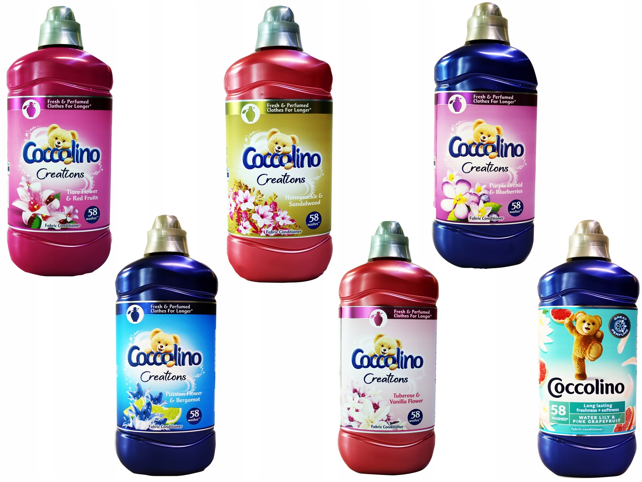Aviváž - Coccolino výtvory Kvapalina 6 x 1,45L Mega Set 348P
