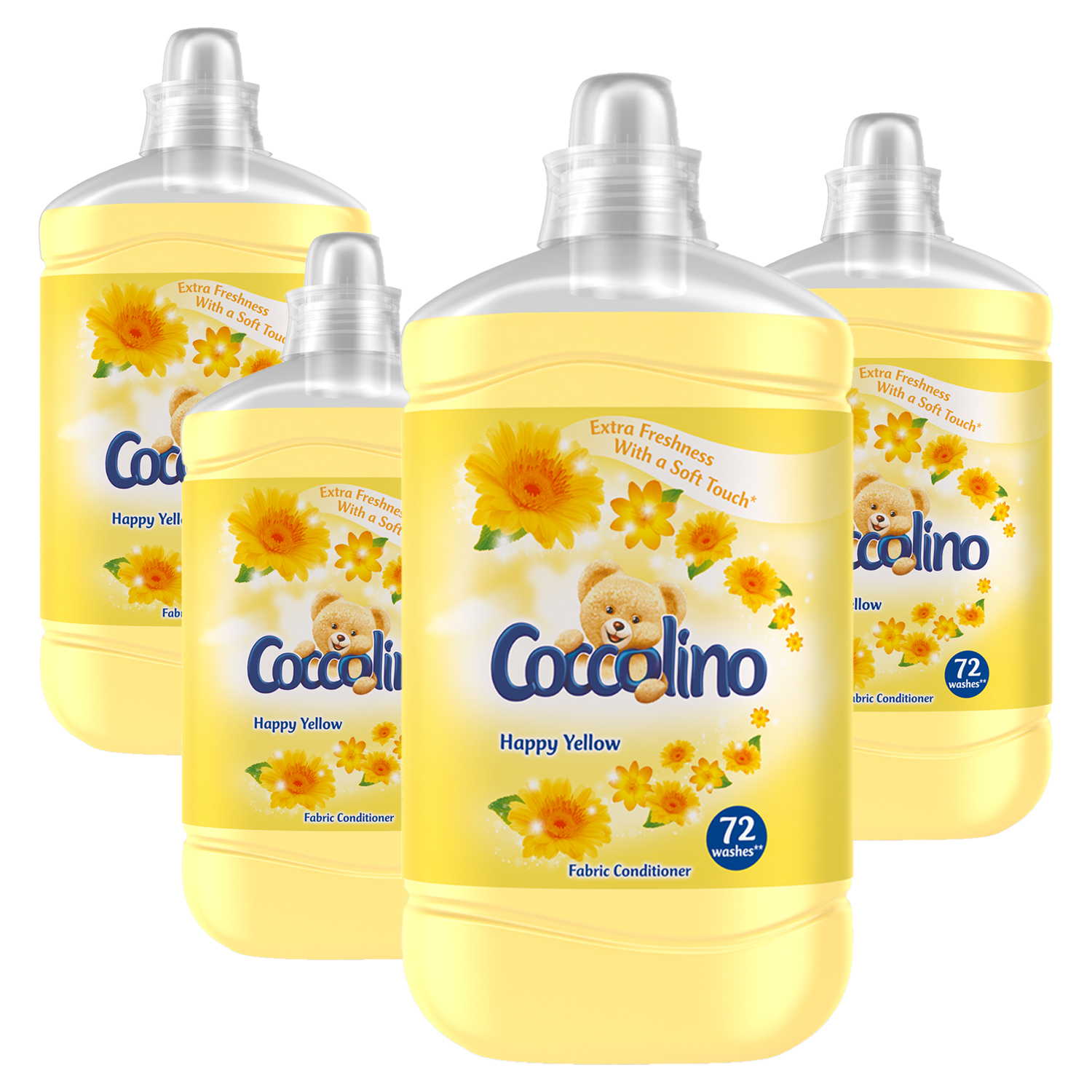 Aviváž - Leštidlo Coccolino Happy Yellow 4x1,8l
