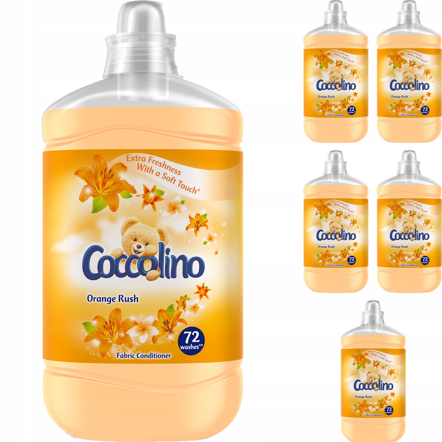 Aviváž - Coccolino oranžová striekajúca kvapalina 6x1,8l