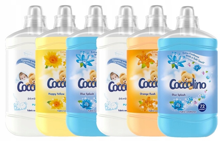 Aviváž - Coccolino opláchnutie kvapaliny 432 Umyte 6x1,8L
